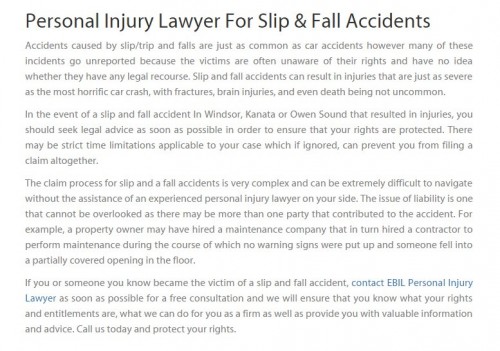 EBIL Personal Injury Lawyer
828 3rd Ave E, Unit 2A
Owen Sound, ON N4K 2K5
(800) 261-1859

https://ebilinjurylaw.ca/owen-sound.html