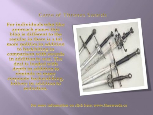 Game of Thrones Swords