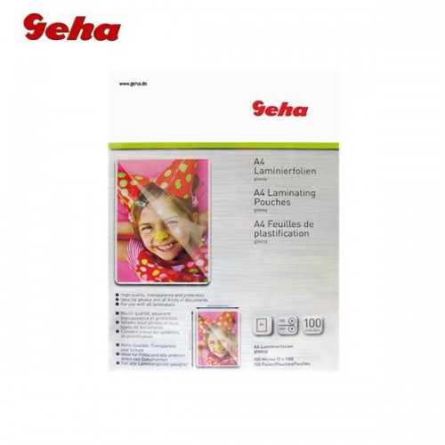 Geha a4 laminating film 100 mic naturefine 1702 24 naturefine@7