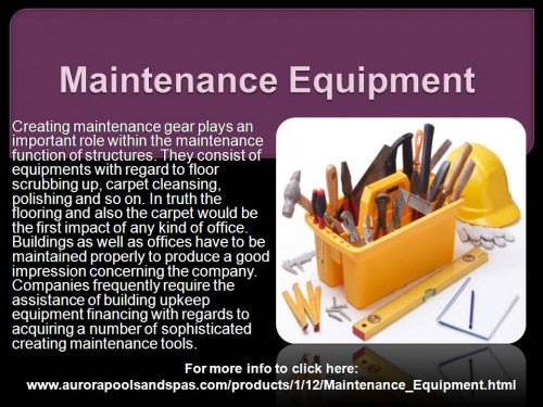 Maintenance Equipment