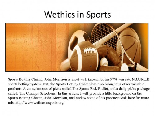 Wethics in Sports