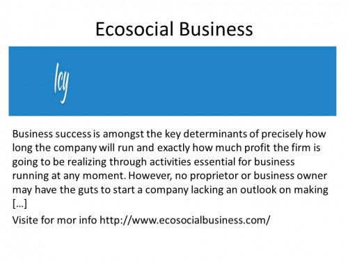 Ecosocial Business