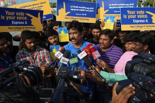 FLASH MOB A Voting awareness program conducted by Agni foundation