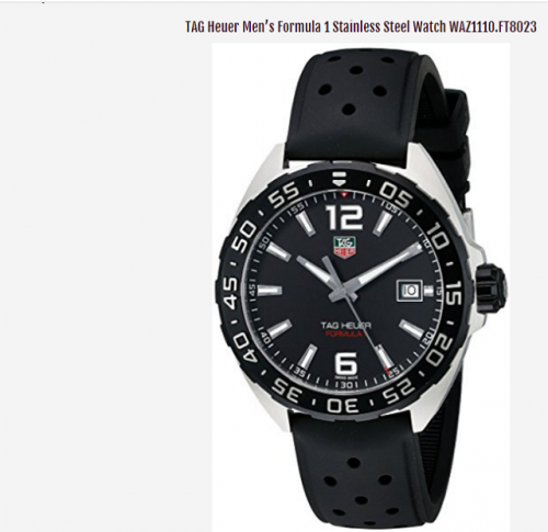 Since high-end looks after tend to trade at increased price ranges, TAG Heuer is usually a good choice for those who want to help use a widely popular high-class check out which is somewhat more at low costs priced. TAG Heuer could be a good very good first choice for the new high-end watch buy, mainly with the younger, hipper audience and also you can check tag heuer f1 review for buying it.


#tagheuerformula1chronographreview   #tagheuerformula1review   #tagheuercah1110  #tagheuerf1review

web: https://trueseotips1.000webhostapp.com/2020/01/formula-one-mens-watch-black-dial