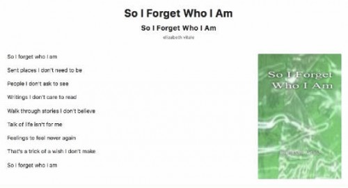 So I Forget Who I Am