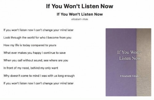 If You Won't Listen Now