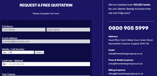 A great deal of substance likewise balances sort of option down web creating. That again enables practically the entirety of the data articles to be seen without looking over. As observed from case beneath, this causes a structure that performs a large portion of the fundamental adjustment in it has the own. 

#websitedesigning #webdesigning #designagencywebsite #webdesignagencies 

Web: https://thewebdesignergroup.co.uk/
