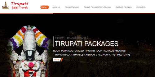 Tirupati Balaji Travels is the Best Tirupati Tour Operator provides you Quality and Affordable Pilgrimage Tirupati Travel & Tour Packages from Chennai with assured darshan.
Visit here:- https://www.tirupatibalajitravels.com/