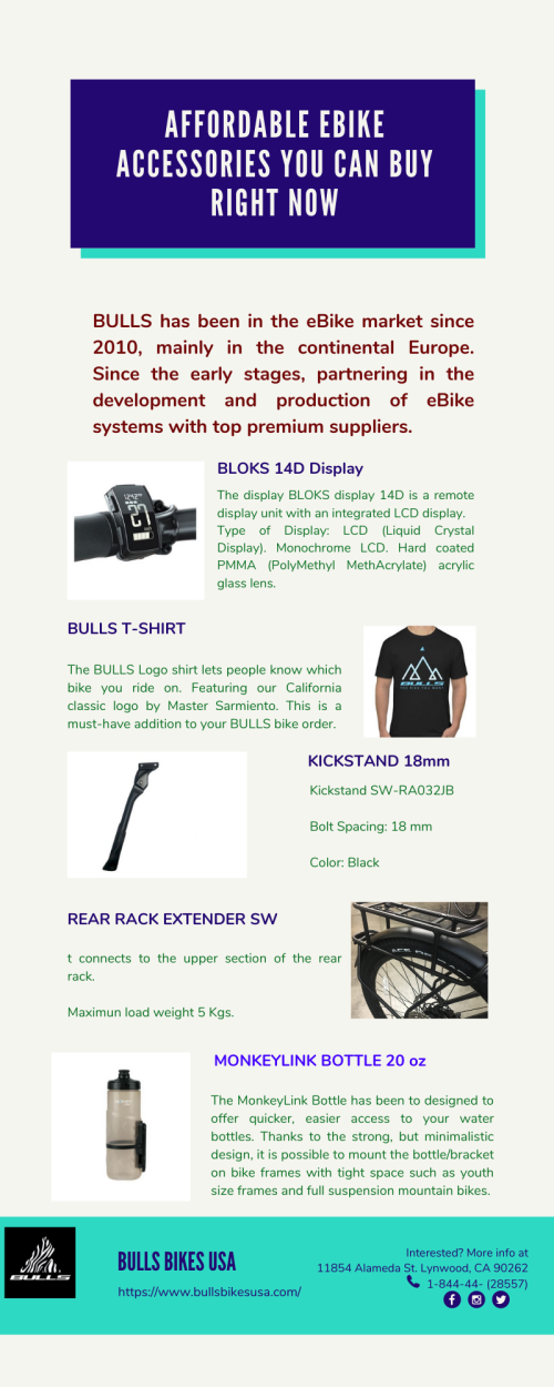 BULLS has been in the eBike market since 2010, mainly in continental Europe. Since the early stages, partnering in the development and production of eBike systems with top premium suppliers.  https://www.bullsbikesusa.com/