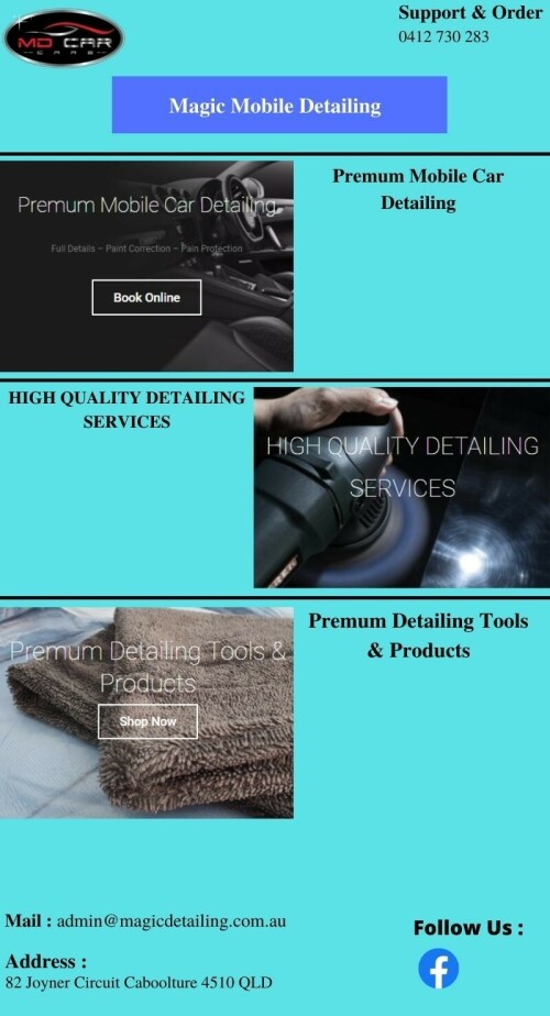 Magicdetailing.com.au is a prominent car accessory store. We provide an excellent range of car accessories such as tyre depth measuring gauge, car phone holder and more. To learn more, visit our site.

https://magicdetailing.com.au/product-category/car-accessories/