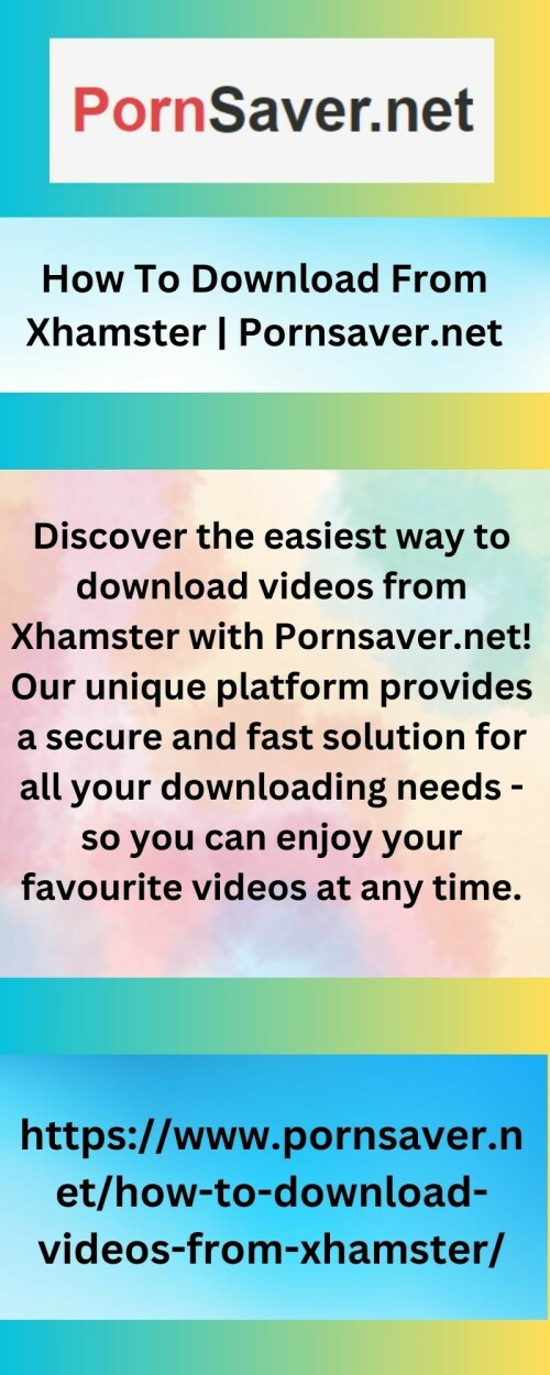 Discover the easiest way to download videos from Xhamster with Pornsaver.net! Our unique platform provides a secure and fast solution for all your downloading needs - so you can enjoy your favourite videos at any time.


https://www.pornsaver.net/how-to-download-videos-from-xhamster/