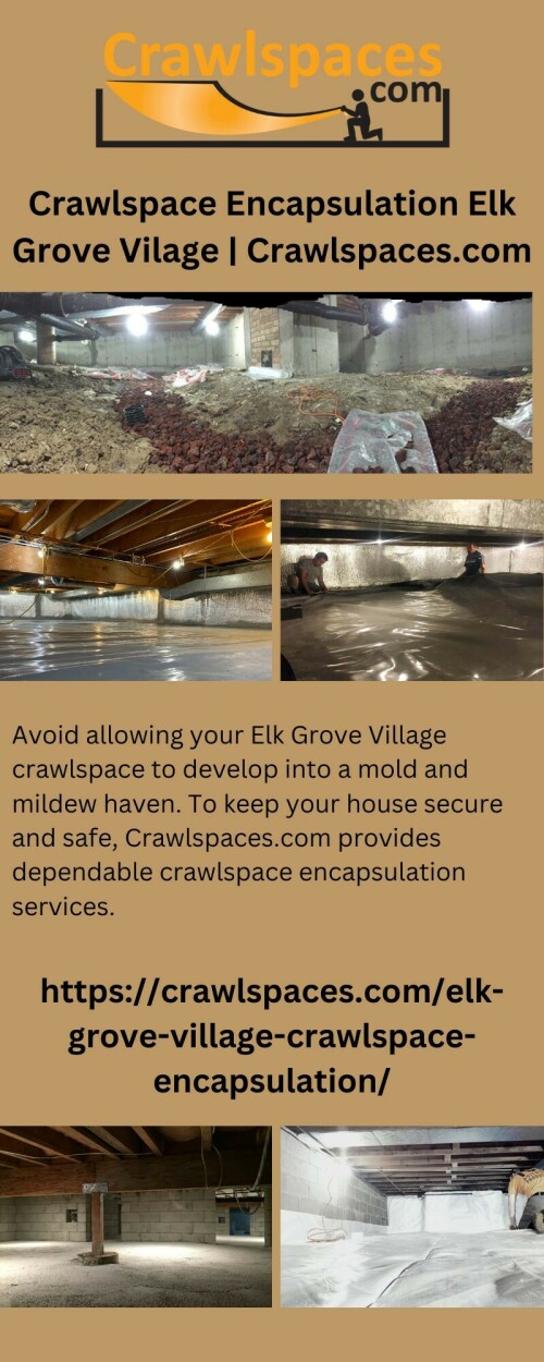 Avoid allowing your Elk Grove Village crawlspace to develop into a mold and mildew haven. To keep your house secure and safe, Crawlspaces.com provides dependable crawlspace encapsulation services.


https://crawlspaces.com/elk-grove-village-crawlspace-encapsulation/