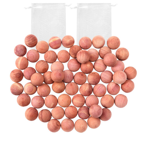 60 cedar balls in 2 pack