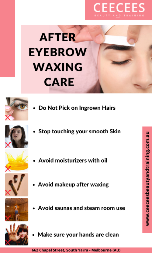 If you want to prevent your skin & eyebrow from getting bumpy and irritated after getting it waxed, Ceecees Beauty and Training give you six tips you should be doing.