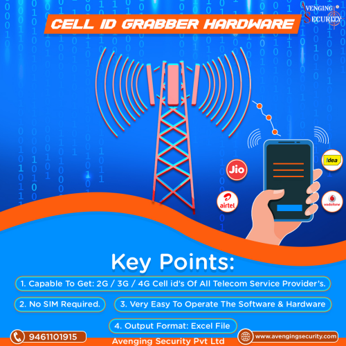 Cell ID Finder is a tool that provides call detail record relay key metadata for when and how your business phone system is being used. Avenging Security PVT LTD. Introducing a toolkit for taking 2G, 3G, and 4G tower data, which collects cell ID-data from nearby towers, making it easy to use with any Windows system, Free software update for one year. 

Website - https://www.avengingsecurity.com/product/cell-id-grabber