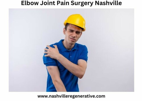 Get the relief you deserve with our advanced elbow joint pain surgery in Nashville. Our certified and experienced surgeons go above and beyond to provide the best care possible, using cutting-edge technology to diagnose and treat your pain quickly and efficiently. Enjoy a faster recovery time with minimal scarring, so you can get back to your active life. Get the relief you need with Elbow joint pain surgery Nashville! Visit for more- https://nashvilleregenerative.com