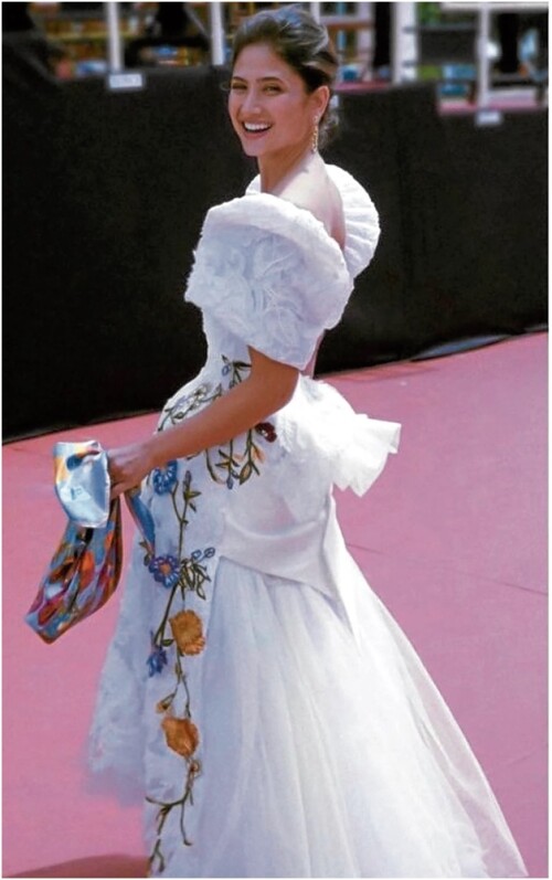 Alexandra Rocha Araneta in White Embroidered Terno