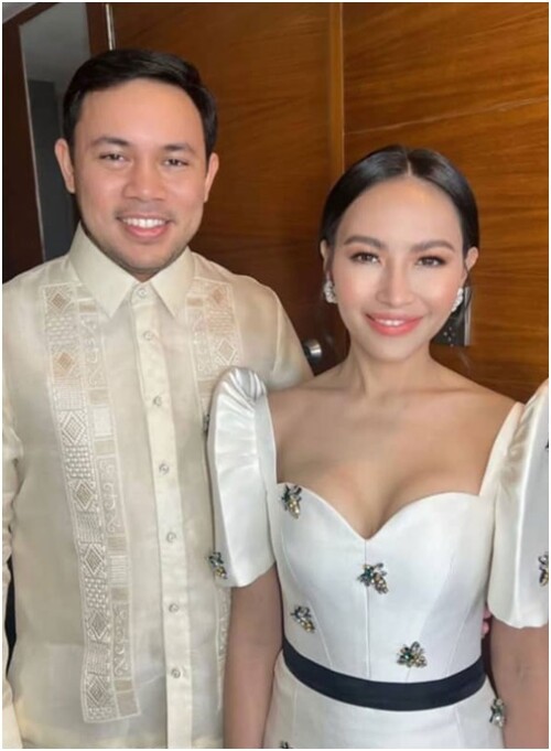 Emmeline Aglipay Villar in White Gown