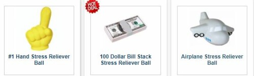 Stress Balls are made of soft malleable foam that can be squeezed by the muscles of the hand and fingers.  They are great for the relief of tension.  Giving them a squeeze can help with the relief of anxiety or to help relieve pain.  The next time one of your recipients is feeling stressed, they can take out their aggression on their Stress Reliever.

Visit us: https://www.shapedpens.com/custom-personalized-promotional-shaped-squeeze-relief-balls-stress-relievers/