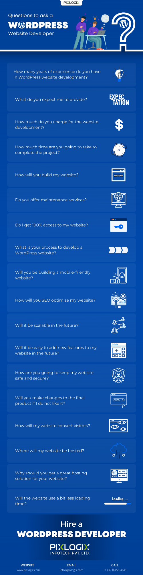 Looking for a WordPress development company to build a website that is right for your business? However, you do not know what to look for or ask a WordPress website developer? One thing you do know is that you do not want to have a bad experience with website development.
Your website is an important aspect of your business, and you may want to make it as efficient as possible. Besides attracting visitors, it generates leads and increases your revenue. You need to have a high-quality website to achieve those goals. Read more to know more about this - Important questions to ask a WordPress website developer