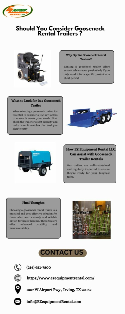 Should You Consider Gooseneck Rental Trailers