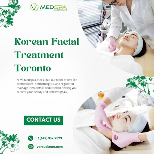 Are you interested in a Korean facial treatment in Toronto? At VS MedSpa Laser Clinic, we offer premium Korean facials designed to deeply hydrate, exfoliate, and rejuvenate your skin. Our facials use advanced techniques and products that target various skin concerns, leaving your skin smooth, refreshed, and glowing. Book your Korean facial treatment today and see the difference!

Visit Us: https://www.versuslaser.com/treatment/glass-skin-facial/