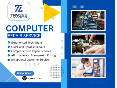 Computers are essential tools for work, communication, and entertainment. When they start acting up, it can disrupt your entire day — or worse, your business. While some issues can be fixed with simple troubleshooting, others signal the need for a professional Computer Repair Service in New Zealand.

Official Website: https://tryzee.co.nz/

Click Here for More Information: https://tryzee.co.nz/computer-repair-service/

Tryzee IT Services
Address: 57 Broadway, Matamata 3400, New Zealand
Phone: +64221697482

Google Map: http://maps.app.goo.gl/TGA973gFWjAX6Qde6

Our Profile: https://photouploads.com/tryzee

More Photos: 

https://tinyurl.com/22glvj33
https://tinyurl.com/2xuwwfpn
https://tinyurl.com/25mzz44o
https://tinyurl.com/24zhcjm3
