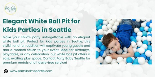Elevate your next event with a White Ball Pit rental from Party Baby Seattle! Our spacious ball pit is designed to entertain and engage children, creating a magical play area that complements any party theme. Safe and easy to set up, it encourages interactive play and helps kids develop social skills. To learn more detail visit our website today https://www.partybabyseattle.com/the-whipped-cream