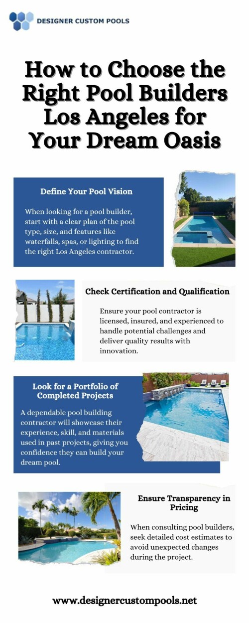 How to Choose the Right Pool Builders Los Angeles for Your Dream Oasis