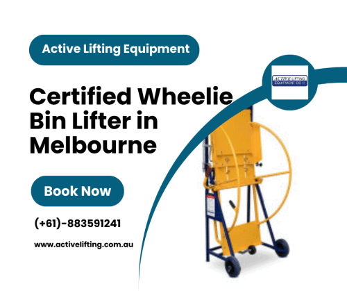 Are you looking for Wheelie bin lifters? We at Active Lifting Equipment provide the best quality bin lifters powered with hydraulic lifts that can easily lift 250Kg up to ten times per day. Our wheelie bin lifter bin in Melbourne is load tested and certified by National Association of Testing Authorities (NATA). Visit us : 
https://www.activelifting.com.au/material-handling/tugs-wheelie-bin-lifters