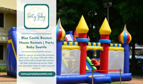 Bring excitement to your next event with a Blue Castle Bounce House Rental. Safe, spacious, and perfect for kids of all ages! Reserve today with Party Baby Seattle.https://www.partybabyseattle.com/bounce-houses