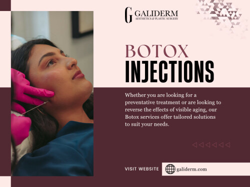 In the ever-evolving world of aesthetic treatments, Botox injections and dermal fillers stand out as two of the most popular and effective solutions for combating the signs of aging and enhancing facial features. While both are injectable treatments that help reduce wrinkles and lines, they work in fundamentally different ways and target different concerns. 

Official Website: https://galiderm.com 

Address: 9100 Belvedere Rd STE 105, Royal Palm Beach, FL 33411, United States

Phone: +15613360994

Find Us On Google Map: https://maps.app.goo.gl/nPWNimFUMr9oCcss9

Our Profile:

https://photouploads.com/galiderm

Next Links: 

https://tinyurl.com/29zk4bpo
https://tinyurl.com/2cyubn7r
https://tinyurl.com/22u3sp7g
https://tinyurl.com/267sgzgk