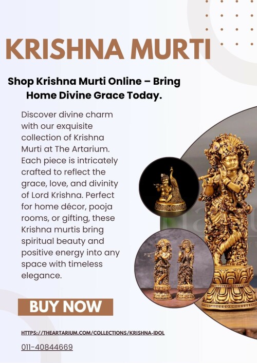 Shop Krishna Murti Online – Bring Home Divine Grace Today.