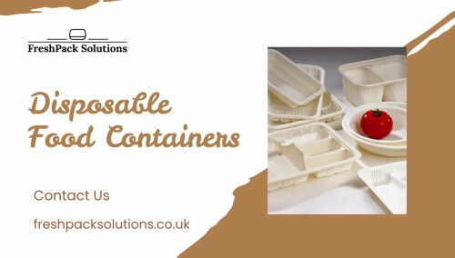 Shop high-quality disposable food containers for takeout, delivery, and catering. Ideal for hot or cold foods, offering convenience, hygiene, and leak-proof design.
Visit:https://www.freshpacksolutions.co.uk/
