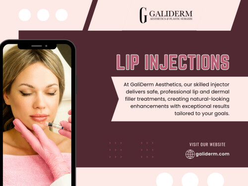 In the evolving landscape of aesthetic enhancements, lip fillers have often garnered significant attention, frequently associated solely with achieving a fuller pout. While lip augmentation is certainly a popular use, this narrow focus overlooks the broader, more transformative potential of dermal fillers in general. 

Official Website: https://galiderm.com 

Address: 9100 Belvedere Rd STE 105, Royal Palm Beach, FL 33411, United States

Phone: +15613360994

Find Us On Google Map: https://maps.app.goo.gl/nPWNimFUMr9oCcss9

Our Profile:

https://galiderm.imgbb.com/

Next Links: 
https://tinyurl.com/255aumkj
https://tinyurl.com/2cyubn7r
https://tinyurl.com/2cv3qexp
https://tinyurl.com/2ced83q3