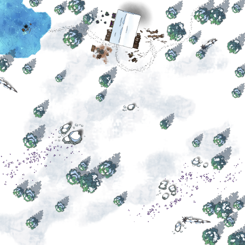WINTER ENCOUNTER Snow Cabin