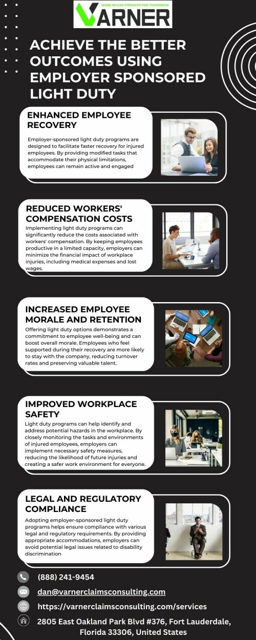 Achieve the Better Outcomes Using Employer Sponsored Light Duty