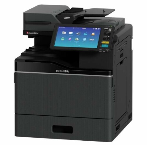 Office Setup Featuring Modern Multifunctional Photocopiers