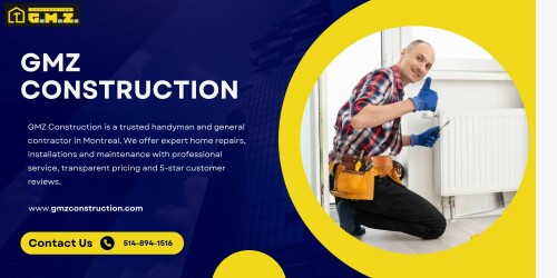 Vous cherchez un bricoleur fiable à Montréal ? GMZ Construction offre des services experts en réparation et rénovation résidentielles. Des petites réparations aux projets d'envergure, nous garantissons qualité, devis rapides et satisfaction client. Visit: https://gmzconstruction.com/