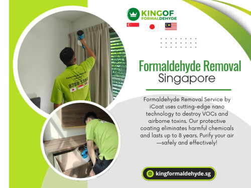 Many things in your house can release formaldehyde into the air. This is called “off-gassing.” It happens slowly, and the gas can stay in the air for a long time.In many homes across Singapore, especially newly-built ones, formaldehyde levels can be high. That’s why formaldehyde removal Singapore services are becoming more important every year.

Official Website: https://kingformaldehyde.sg

Address: 3 Duku Lane,Singapore 429304,RI Services Pte Ltd

Phone: +65 8788 3388

Our Profile: 

https://photouploads.com/kingformaldehyde

More Links: 

https://tinyurl.com/24cscqp4
https://tinyurl.com/2bybldac
https://tinyurl.com/234n94hj
https://tinyurl.com/2arg9q3k
