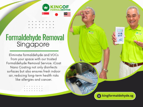 In Singapore, where many homes are tightly sealed for cooling and built using processed wood and synthetic finishes, the levels of indoor air pollution can be higher than expected. This is why every homeowner should learn about formaldehyde removal Singapore and how to protect their family.

Official Website: https://kingformaldehyde.sg

Address: 3 Duku Lane,Singapore 429304,RI Services Pte Ltd

Phone: +65 8788 3388

Our Profile: 

https://photouploads.com/kingformaldehyde

More Links: 

https://tinyurl.com/283z2zdh
https://tinyurl.com/229g7dma
https://tinyurl.com/28uwgx7z
https://tinyurl.com/25k7s6ve