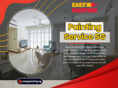 Most reliable painting service SG providers will walk you through this during the consultation.

This gives painters space to move ladders, set up tools, and reach every wall without hassle. It's also one of the first things your home painting in Singapore team will check for.

Visit Our Website: https://easypainting.sg/

Easy Painting SG

Address: 31 Jurong West Street 41. Tower 2D, #01-33, Singapore 649412
Phone: +65 8788 3388

Our Profile: https://photouploads.com/easypaintingsg

See More:

https://v.gd/sq5ZEC
https://v.gd/cqFA6E
https://v.gd/1aJerM
https://v.gd/toAw3k