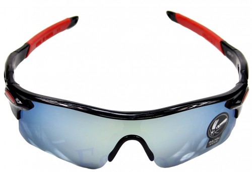 แว่นสีแดงเลนส์น้ำเงิน