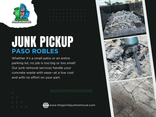 At The Gorilla Junk Removal, we make decluttering easy. Our team provides reliable junk pickup Paso Robles residents can trust — from single-item removals to full property cleanouts.

For More Information: https://www.thegorillajunkremoval.com/junk-removal-paso-robles

Address: 4685 Almond Dr, Templeton, CA 93465, United States

Phone: 805-712-6218

Find Us On Google Map: https://maps.app.goo.gl/eaiebS9L9Ly76RCy8

Read Our Blogs:

https://thegorillajunkremoval.weebly.com/
https://thegorillajunkremoval.mystrikingly.com
https://thegorillajunkremoval.medium.com

Related Links:
https://beacons.ai/thegorillajunkremoval
https://linktr.ee/thegorillajunkremoval
https://c8ke.com/thegorillajunkremoval
https://gravatar.com/thegorillajunkremoval

Related Tags:

#JunkRemovalPasoRobles
#PasoRoblesJunkRemoval
#PasoRoblestrashpickup
#PasoRoblestrashservice
#JunkpickupPasoRobles