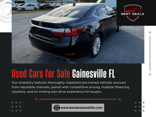 With so many Used cars for sale Gainesville FL, you usually do not need to make a decision the same day. If something feels unclear, step back, compare a few options, and come back when you are sure. Patience is often what saves buyers the most money.

For More Information: https://www.bestdealsautofla.com/inventory/

Best Deals Auto

Address : 3432 N Main St, Gainesville, FL 32609, United States

Phone : +13523167767

Reads Our Blogs:
https://bestdealsautofla.weebly.com/
https://bestdealsautofla.wordpress.com
https://medium.com/@bestdealsauto/how-a-trusted-car-dealership-in-gainesville-fl-simplifies-the-buying-process-eec1ff614da5

Related Links:
https://linktr.ee/bestdealsautofla
https://www.apsense.com/user/bestdealsautofla
https://disqus.com/by/bestdealsautofla/about/