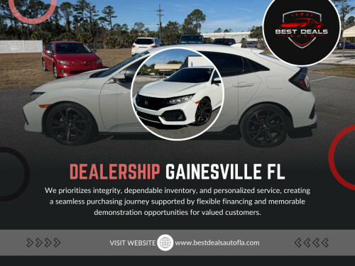 The first step is deciding whether selling your car outright or trading it in makes more sense. Selling directly may sometimes bring a slightly higher payout, but it often takes more time and effort. Trading in your vehicle at a Dealership Gainesville FL can be more convenient, especially if you plan to purchase another car soon. A trade-in reduces paperwork and can be applied directly toward your next vehicle, saving time and simplifying the process.

For More Information: https://www.bestdealsautofla.com/inventory/

Best Deals Auto

Address : 3432 N Main St, Gainesville, FL 32609, United States

Phone : +13523167767

Reads Our Blogs:
https://bestdealsautofla.weebly.com/
https://bestdealsautofla.wordpress.com
https://medium.com/@bestdealsauto/how-a-trusted-car-dealership-in-gainesville-fl-simplifies-the-buying-process-eec1ff614da5

Related Links:
https://linktr.ee/bestdealsautofla
https://www.apsense.com/user/bestdealsautofla
https://disqus.com/by/bestdealsautofla/about/