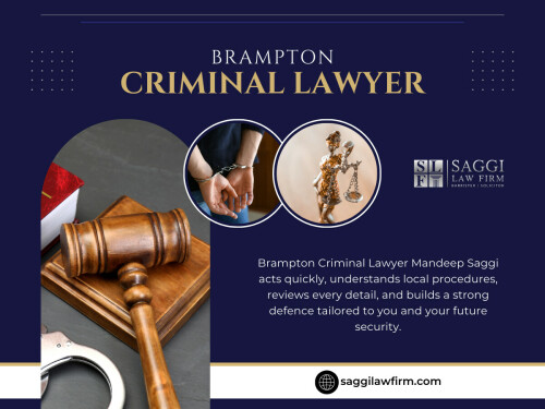 While every case is different, most criminal matters in Brampton follow a similar path. Here is a practical timeline to help you understand the process and work effectively with a Brampton Criminal Lawyer from the start.

Contact :   Saggi Law Firm
Address:  2250 Bovaird Dr E Unit 401, Brampton, ON L6R 0W3
Phone: 647-983-6720

Read Our Blog: 

https://saggilawfirmcriminallawyer.tumblr.com/post/807783853734363136/brampton-criminal-lawyer
https://criminallawfirmstoronto.blogspot.com/2026/02/top-criminal-lawyer-brampton.html
https://mandeepsaggisocial.wixsite.com/saggilawfirm/post/criminal-defence-lawyer-brampton


More Links:
https://medium.com/@criminallawfirmstoronto
https://gravatar.com/criminallawfirmstoronto
https://znap.link/saggilawfirm