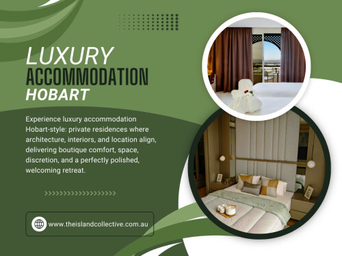 Luxury accommodation Hobart will typically restrict the number of guests specifically to maintain privacy. This is one of the most telling signs of a luxury experience.

The Island Collective

Address: Hobart, Tasmania, 7000

Phone Number : +61400101466