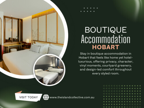 With Boutique accommodation Hobart, service is often more intuitive. Hosts know when to intervene and when to leave guests alone, which is crucial in building trust and feeling comfortable during the stay.

The Island Collective

Address: Hobart, Tasmania, 7000

Phone Number : +61400101466