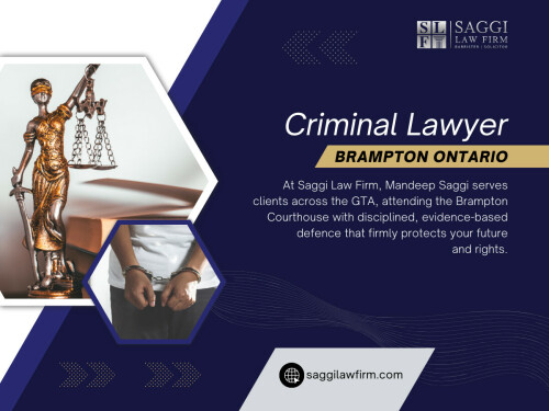 Reaching out to a Criminal Lawyer Brampton Ontario early helps you avoid unnecessary risk and gives you clarity in a stressful moment.

Contact :   Saggi Law Firm
Address:  2250 Bovaird Dr E Unit 401, Brampton, ON L6R 0W3
Phone: 647-983-6720


Official Website: https://saggilawfirm.com/brampton-criminal-lawyer


Read Our Blog: 
https://bramptoncriminallawyers.weebly.com/brampton-lawyer/brampton-lawyers
https://criminallawfirmstoronto.medium.com/criminal-lawyer-brampton-ontario-6b0a2011dab7
https://all4webs.com/saggilawfirm/criminallawyernearme2.htm

More Links:
https://vimeo.com/saggilawfirm
https://about.me/Mandeepsaggi
https://znap.link/saggilawfirm